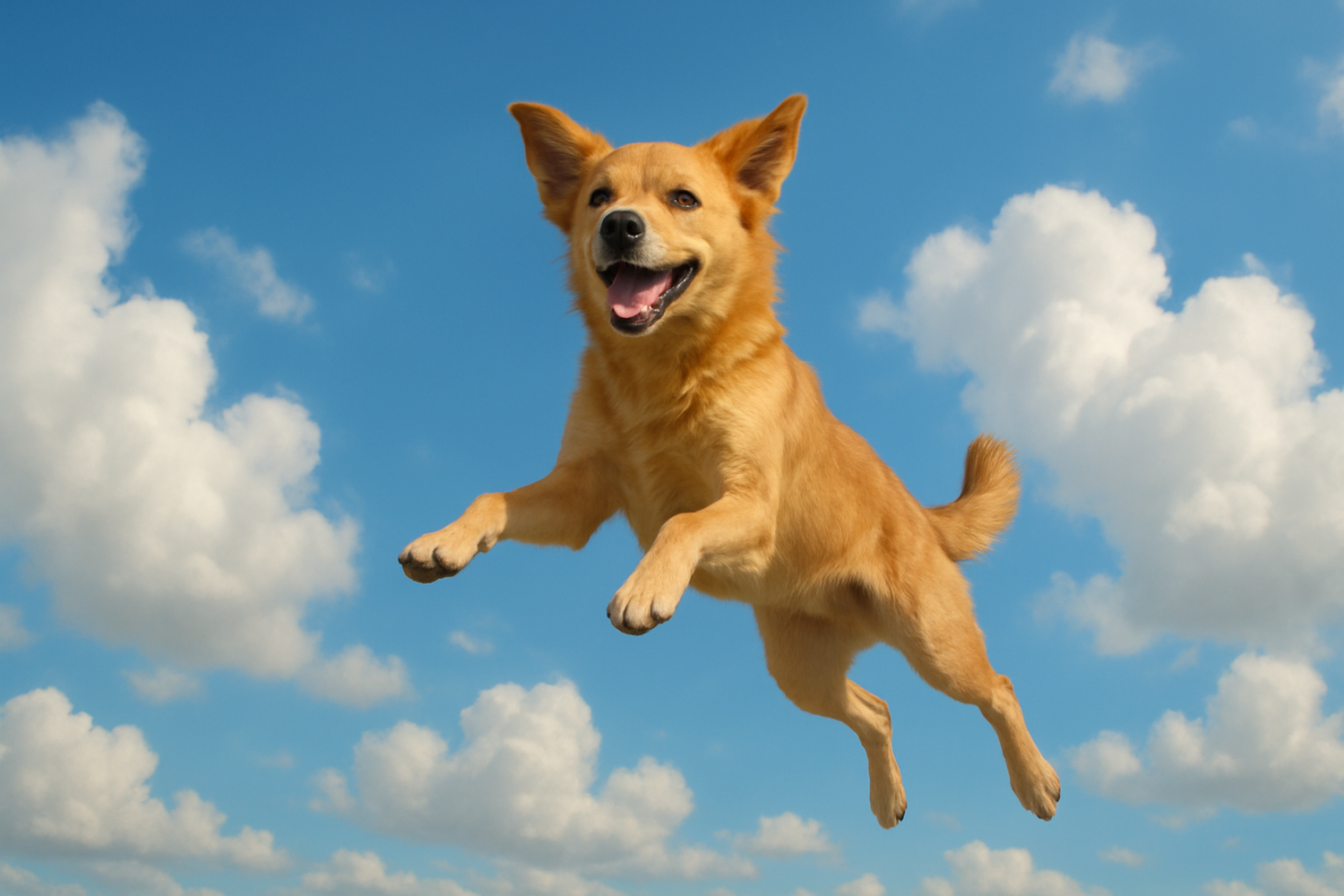 dog in sky