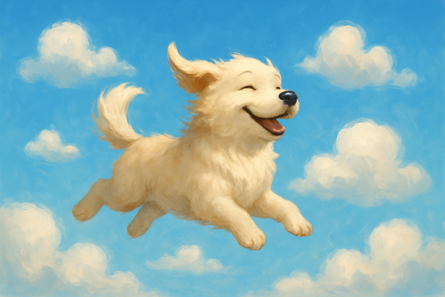 dog on the sky