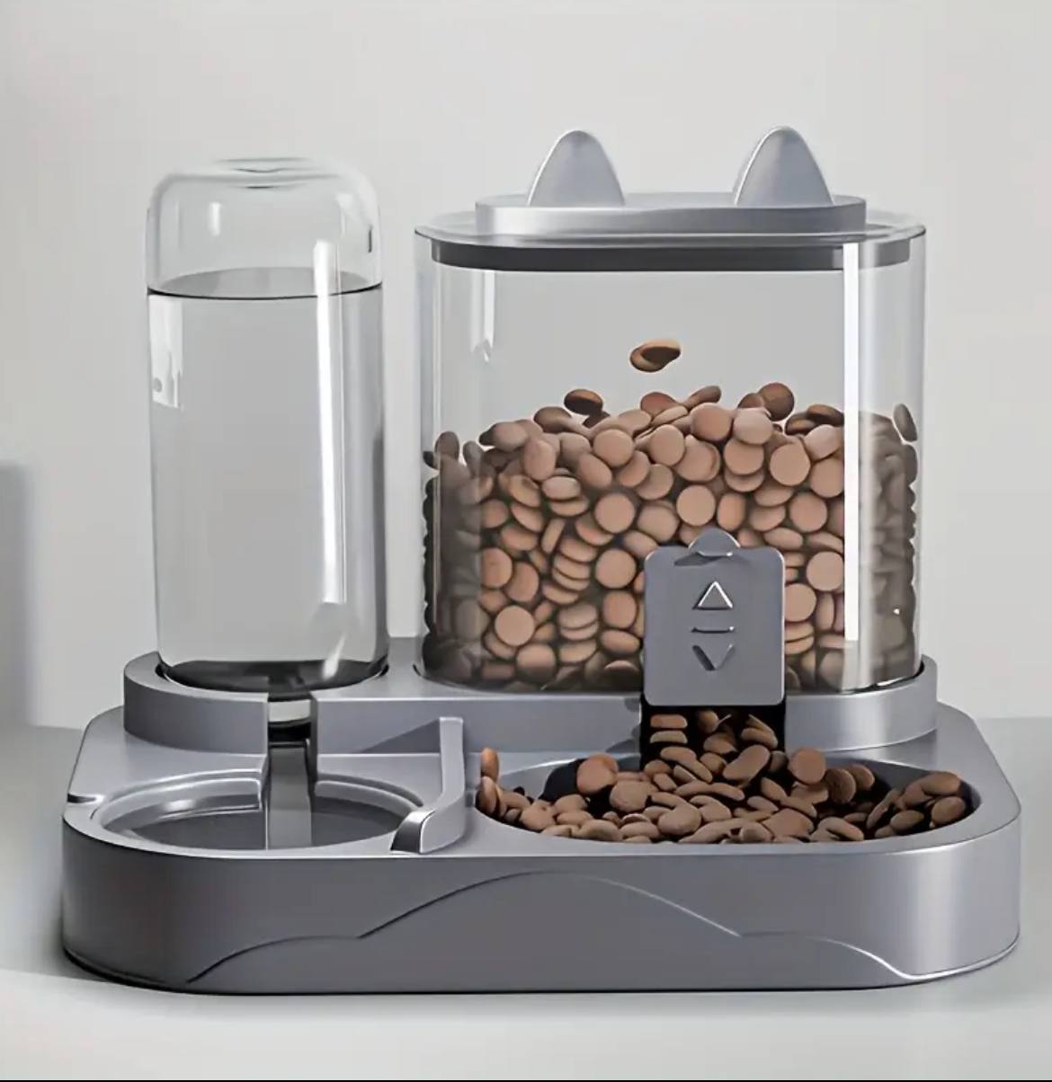 Automatic 2-in-1 Pet Feeder and Water Dispenser