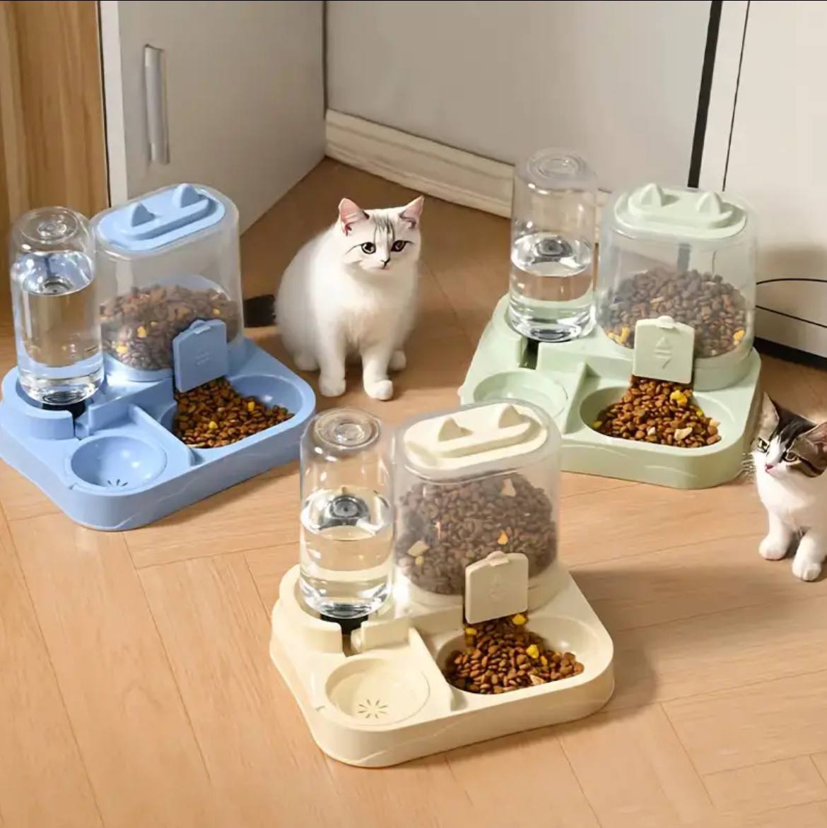 Automatic 2-in-1 Pet Feeder and Water Dispenser