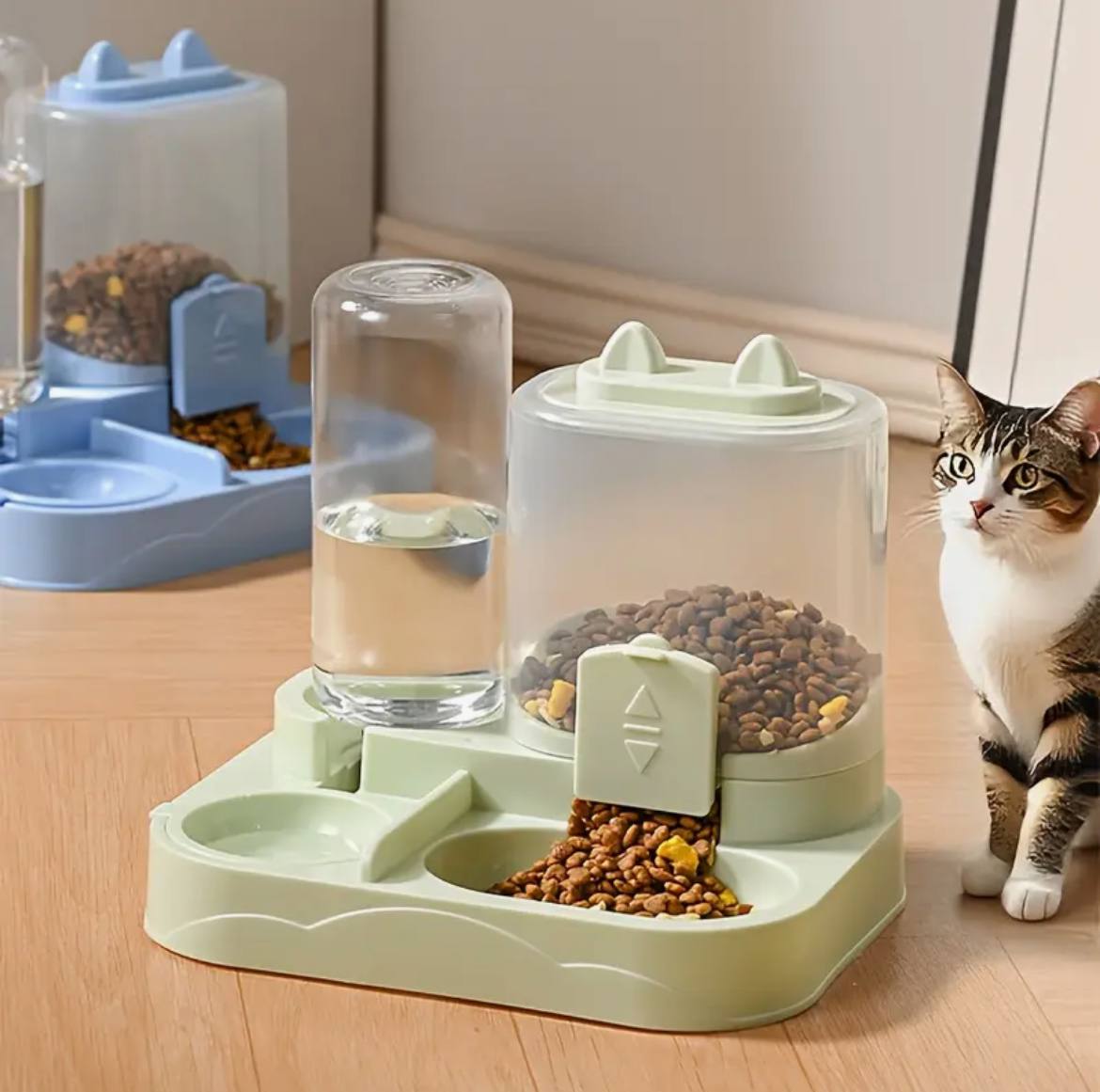 Automatic 2-in-1 Pet Feeder and Water Dispenser