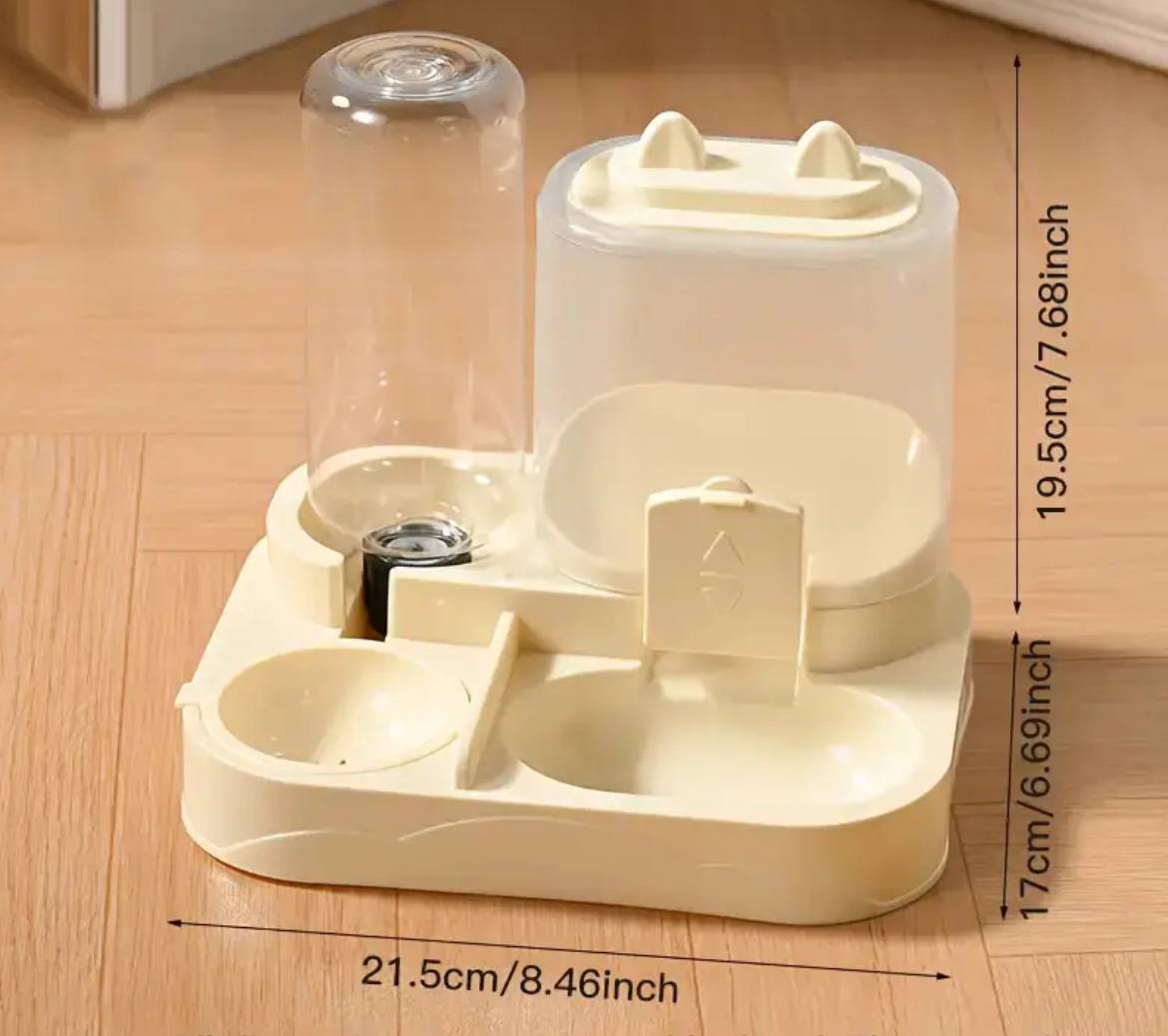 Automatic 2-in-1 Pet Feeder and Water Dispenser