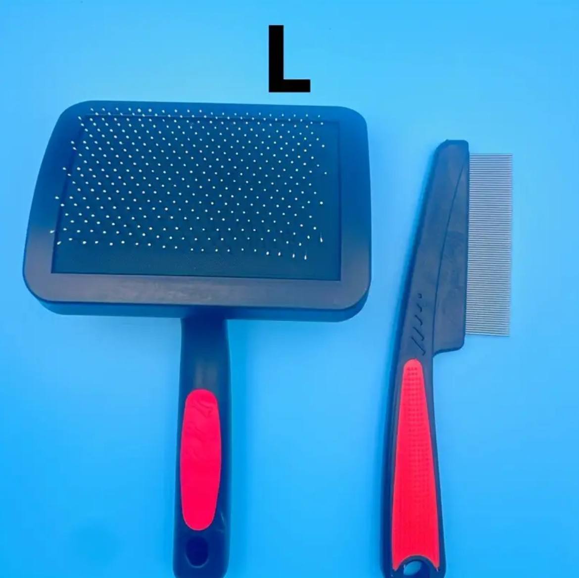 Pet Grooming Brush & Comb — 2 in 1