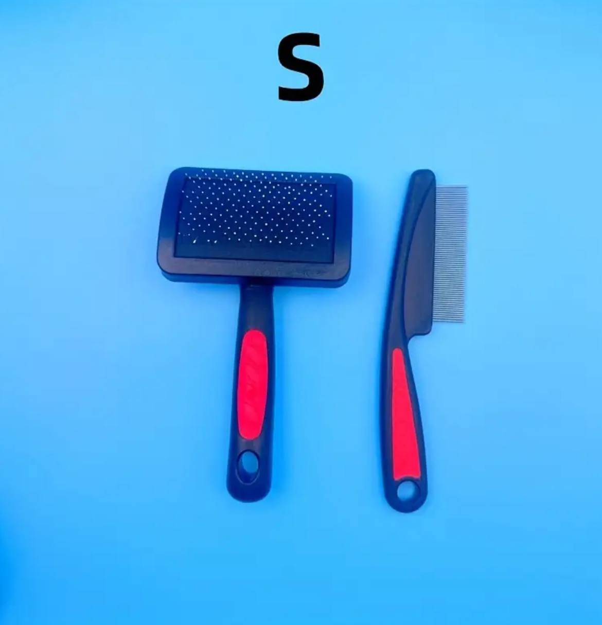 Pet Grooming Brush & Comb — 2 in 1