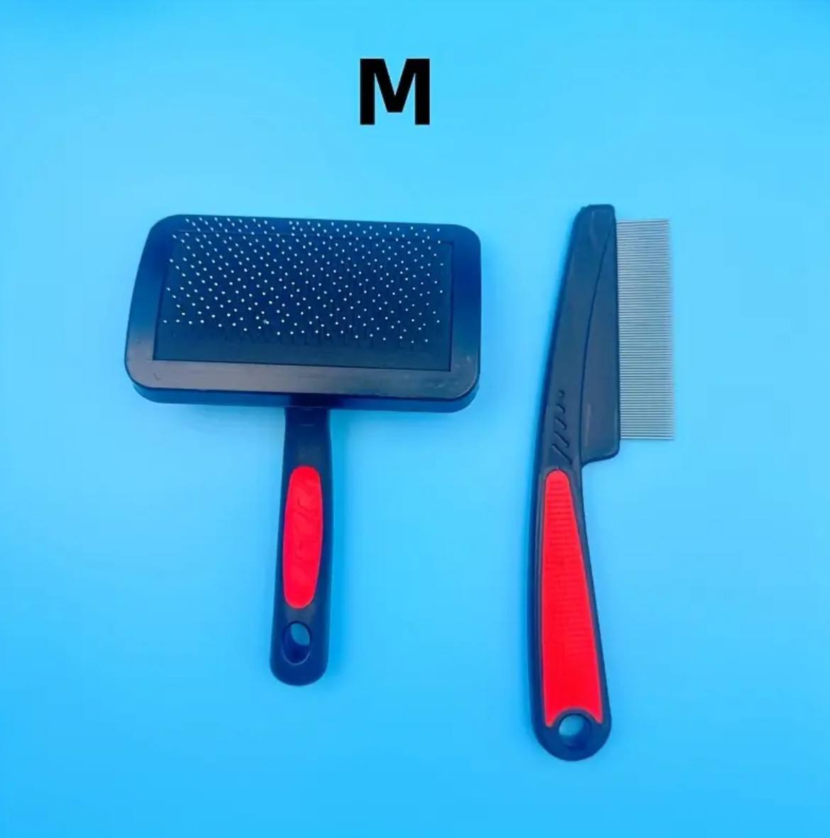 Pet Grooming Brush & Comb — 2 in 1